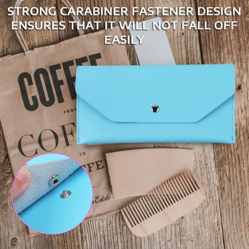 BLMHTWO Cash Wallets for Women - Reusable Leather Cash Envelope Wallet for Budgeting, Billing (Deep Blue) - color: Deep Blue