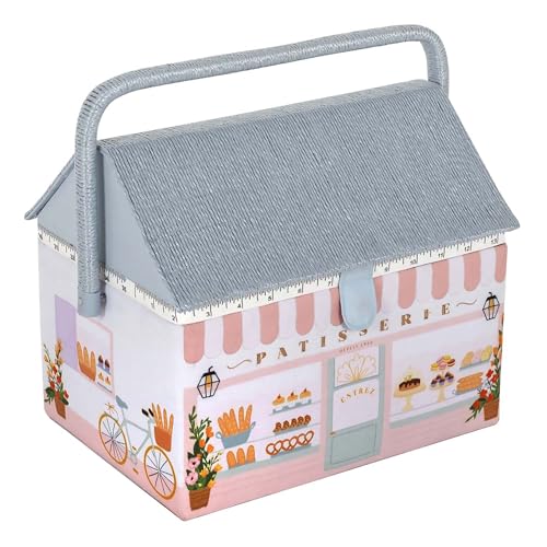 Hobby Gift Patisserie Sewing Box - color: Patisserie, size: 11.4 x 8.4 x 10"