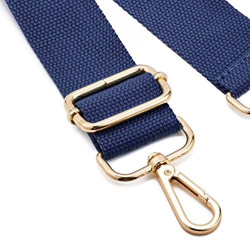 DEVPSISR Wide Shoulder Purse Strap Replacement Adjustable Belt Canvas Bag Crossbody Handbag - color: Blue