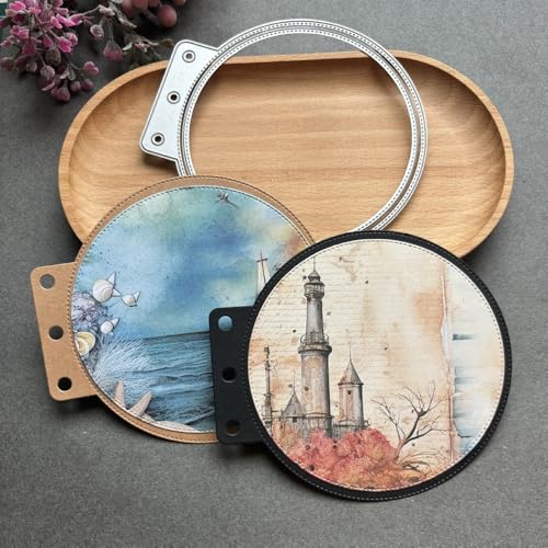 Metal Cutting Die for Scrapbooking - Cut Stencils for DIY Scrapbook Photo Album Decorative Paper Card, Card Making Supplies & Crafting Die Cut (Circular Ring 4.5 x 4.1 in) - color: Circular Ring 4.5 x 4.1 in