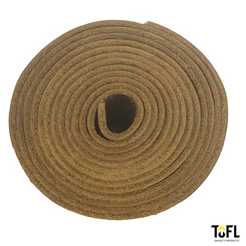 2" Genuine Leather Strap, Top Grain Cowhide Leather Strip – Brown | 72" L x 2" W x 1/16" Thick | Smooth Grain & Suede Back | Flexible Crafts Trim Journal Closures | Cut Stitch Lace - color: Brown, size: 2" Wide x 1/16" Thick