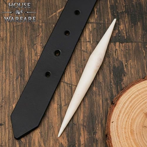 Medieval Handcrafted Genuine Bone Awl- 10 cm | Natural Piercing Tool for Leather, Clothing & Craftwork | Traditional Viking & Reenactment Sewing Accessory (1)