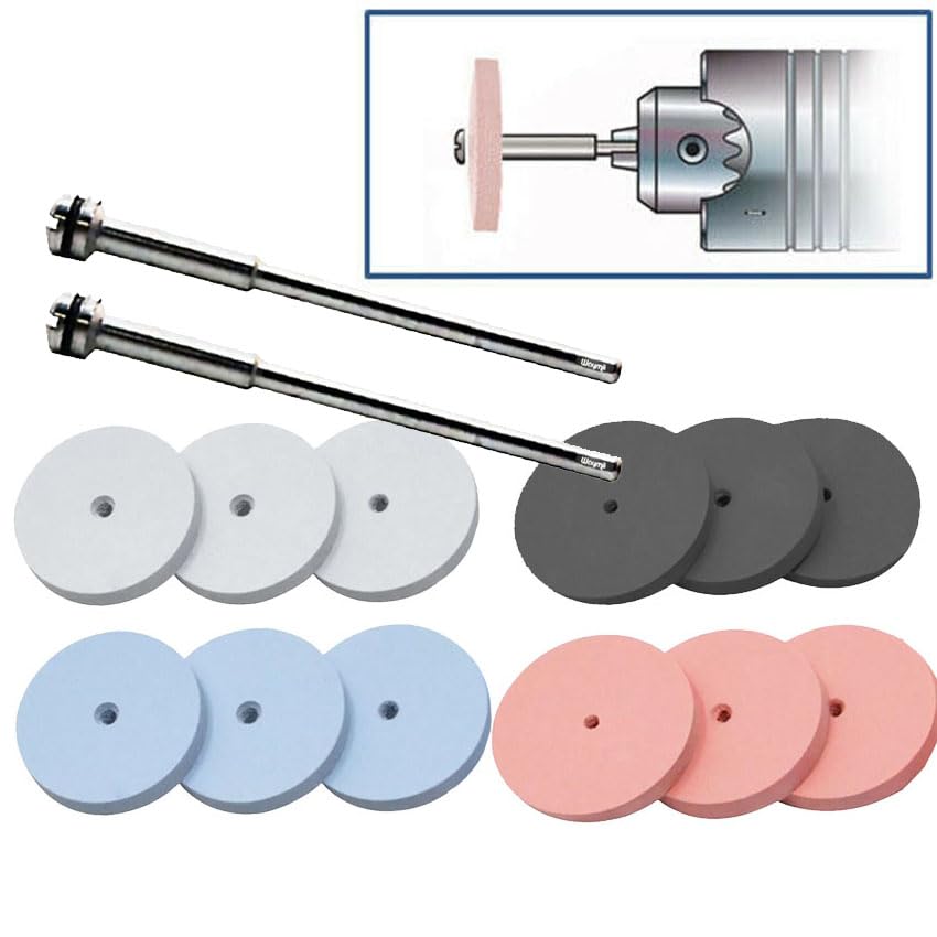 Silicone Polishing Wheel Square Edge Wheel Assortment 14 Piece Polishers Germany