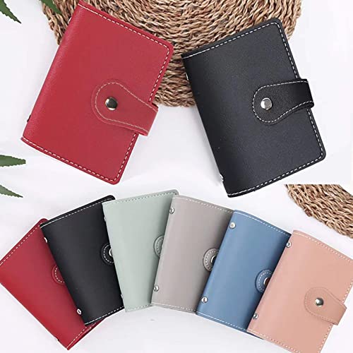 2 Pcs Credit Card Holder and business card holder，Sd Card Holder Each Has 26 Card Organizers, 2024 New Credit Card Holders book for Men and Women. - color: Green+pink