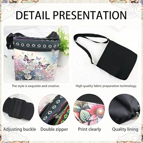 DDGYP Butterfly Purse Diamond Painting Crossbody Bag，1PC | Diamond Art Kits for Adults Women, PU Leather Art Bag, DIY Craft Kits for Adults, Ideal Gift for Handmade Lovers - color: Butterfly Flower 5