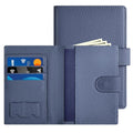 Likesing RFID Blocking Passport Holder, Leather Travel Wallet Womens(Blue) | RFID Passport Wallet with Credit Card Holders SIM Slots, Passport Book Cover Zippered Coins Pocket and Cash Holder - color: Blue