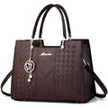 ALARION Purses and Handbags for Women Satchel Purse,PU Leather Tote Bag Crossbody Top Handle Bags with Zipper - color: Lizi CX Coffee