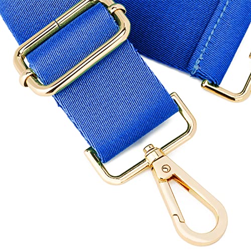 Wide Shoulder Strap (Solid),Adjustable Replacement Belt Crossbody Canvas Bag Handbag - color: Azure