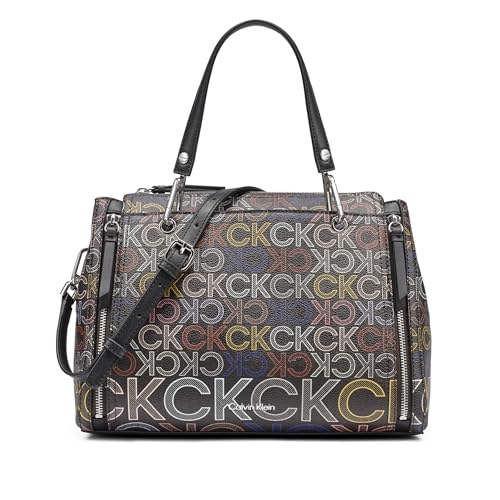 Calvin Klein Women's Organization Satchel - color: Brown Multi