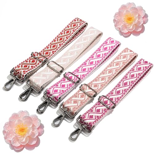 1.5" Wide Purse Strap Adjustable Replacement Gunmetal Hardware Long Crossbody Bag Strap for Thick Shoulder Bags Canvas Handbags Straps - color: Gunmetal Hardware-404
