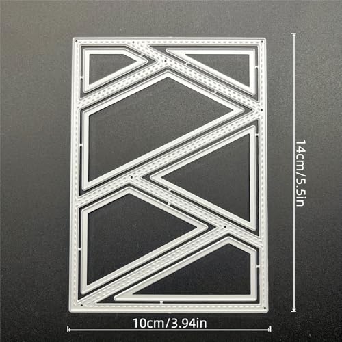 Metal Cutting Die for Scrapbooking - Cut Stencils for DIY Scrapbook Photo Album Decorative Paper Card, Card Making Supplies & Crafting Die Cut (Irregular Background Box 5.5 x 3.9 in) - color: Irregular Background Box 5.5 x 3.9 in