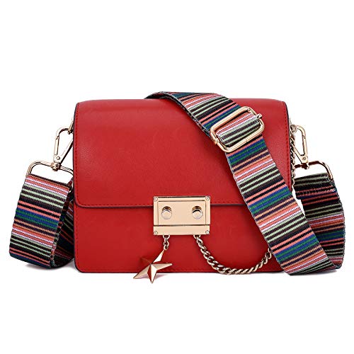 ZOOEASS Wide Shoulder Strap Adjustable Replacement Belt Crossbody Canvas Bag Handbag - color: Color Bar, size: EXTRA LONG:66.9"(170cm)Wide:1.4"(3.5cm)