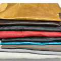 Leather Scraps - Soft and Flexible. New Larger Sizes. Mixed Colors. 2-7 Pieces per Pack. 2 lbs.