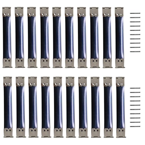 20 Pcs 4 Inch/100mm Metal Internal Flex Frame Kiss Clasp Purse Frame Coin Hinge Clip Hook for Handmade Wallet DIY Handbag Bag Coin Purse - color: 4 Inch/100mm