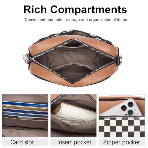 CLUCI Crossbody Bags for Women Crossbody Purses for Women Cross Body Bag Crossbody Purse with Adjustable Wide Strap | Womens Cross Body Bag Purse, Adjustable Wide Strap, Gifts for Women - color: 1-6multicoloured