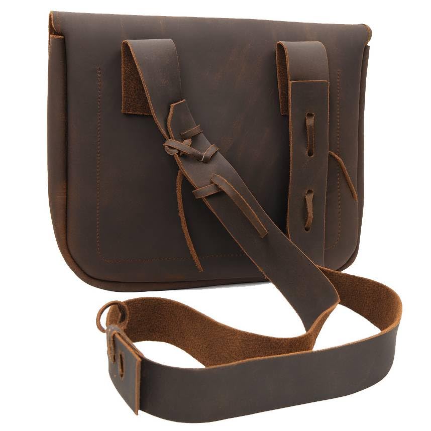 Muzzle-Loaders™ Leather Possibles Bag - Leather Muzzleloaders Shooting Bag - MZ1202