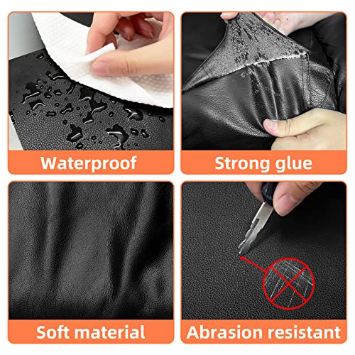 DXBULL Large Leather Repair Kit Self Adhesive Leather Tape Waterproof, DIY Leather Patch for Couches Car Seats Furniture Kitchen Cabinets Wall 23.6 x 78.7 inch (Dark Coffee) - color: Dark Coffee, size: 23.6x78.7 inch