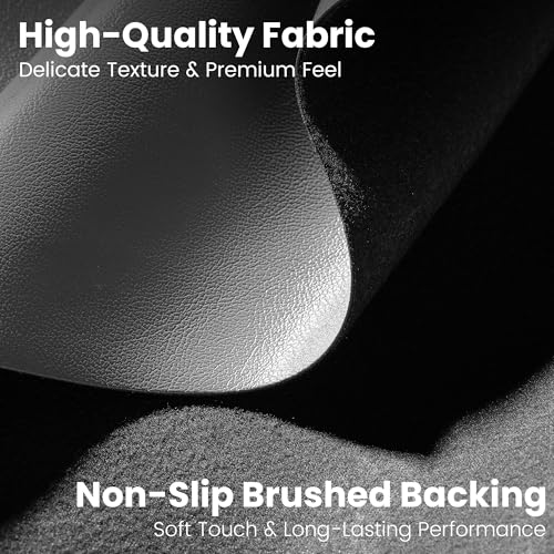 Marine Vinyl Fabric, Upholstery Faux Leather Fabric by The Yard, 0.95 mm Thick PU Leather Sheets for Sofa Chairs Handbags Hair Bows Earrings Crafts (1 Foot 12''X 54'', Grey) - color: Grey, size: 1 Foot