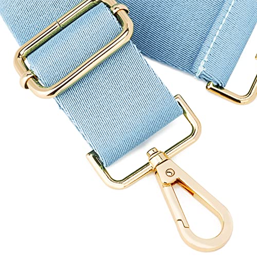 Wide Shoulder Strap (Solid),Adjustable Replacement Belt Crossbody Canvas Bag Handbag - color: Blue