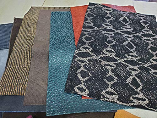 NAT Leathers Scrap remnants 10 cuts of Italian Leather 8.5" x 11" (A4 Size) Cow Hide Shoe Handbag Leathers 2.0 oz up to 3.5 oz About 2 lbs Cow Hide Leather Skin (10 cuts of 8.5 inch x 11 inch) - size: 10 cuts of 8.5 inch x 11inch
