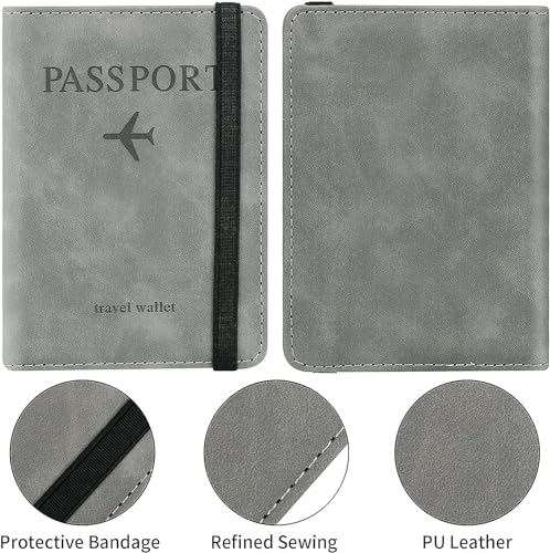 Stealodeal PU Leather Card Holder – Multi-Compartment Organizer for Debit/Credit/ATM Cards (Unisex Design) (Light Grey) - color: Light Grey