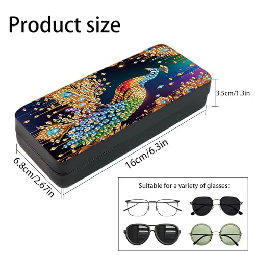 1pcs 5d Diamond Art Kits for Adults Small Diamond Painting Kit Gem Art Paint by Diamonds Dots Eyeglasses Case DIY for Beginner Women (#12) - color: #12