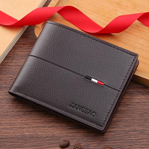 Slim Wallet for Men with Money Clip, Minimalist Wallet with Zipper, Bifold Mens Wallets with Credit Card Holder, PU Leather Men's Wallet with Coin Purse, Carteras Para Hombres (Coffee 3) - color: Coffee 3