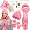 Katech Knitting Kit for Beginner- Beginners Knitting Kit for Adults Kids - color: colorful