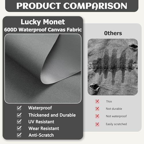 Waterproof Marine Canvas Fabric by The Yard 58" W 600D PVC Backing 1 Yard | 100% Waterproof, Polyester Fabric Upholstery Material, for Outdoor Indoor Marine Awning Tent Boat Furniture Cover, Light Grey - color: Light Grey, size: Pre Cut - 1 Yard