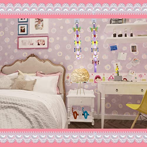 AOUXSEEM 348 Pcs 60 Set Faux Leather Hair Bows DIY Making Kit for Beginners, Contains Assorted Random Printed Glitter Solid Fabric Pre Cut Pieces, Make Stylish Hair Clips
