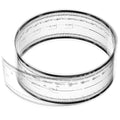 PATIKIL Film Flexible Ruler 100cm 0.1mm Scale with R Angle and Width Lines Clear PET Plastic Soft Folding Straight Ruler for Factory, Transparent, 1 Pcs - size: 100cm / 39.37inch