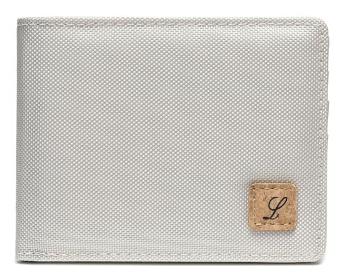 Lanyani Minimalist Fabric Wallet Bifold RFID Blocking - color: C-White