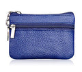 Keychain Purse Small, iToolai Women's Genuine Leather Zipper Mini Coin Bag Credit Card Holder (Royal Blue) - color: Royal Blue