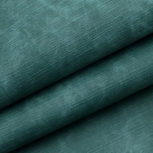 David accessories Smooth Imitation Faux Leather Sheet 1 Pc 11" x 55" (30x140cm) Printed Faux Leather Fabric Sheet for DIY Bows Earrings Making Crafts (Imitation Denim-Green) - color: Imitation Denim-green
