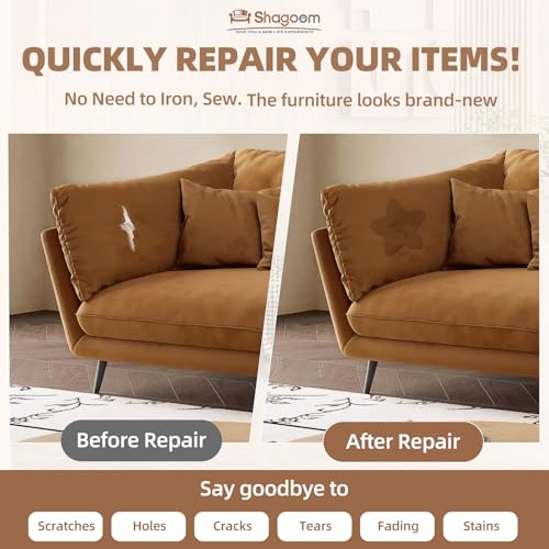 Fabric Repair Tape, Self-Adhesive Couch Patch for Furniture, Cloth | Suede, Self-adhesive, quick repair, strong stick, large size, couch repair patch, furniture repair tape, cut to size - color: Suede Brown, size: 3.5X79 Inch