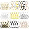 35pcs Lobster Claw Clasps Keychain for Jewelry Making,Metal Lobster Clasp Swivel Trigger Clips with Swivel Clasps Hook Clips for DIY Craft Jewelry Making(7 Colors) - color: Gold,Silver,18K Gold,White K,Bronze,Gun Black,Rose Gold