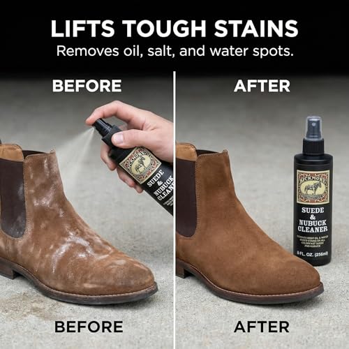 Bickmore Suede & Nubuck Cleaner 8 oz, Deep Cleaning Spray