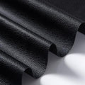 Marine Vinyl Fabric, Upholstery Faux Leather Fabric by The Yard, 1.05mm Lychee Texture Leather Sheets for Sofa Chairs Handbags Hair Bows Earrings Crafts (1 Foot 12''X 54'', Black) - color: Black, size: 1 Foot