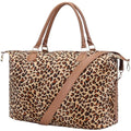 Weekender Bag Duffle Bag For Women Large Travel Tote Bag Overnight Weekend Bags With Shoulder Strap Cow Leopard Atzec… - color: Leopard