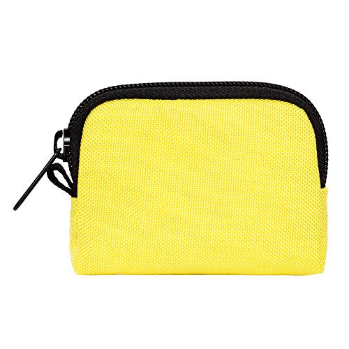 Manhattan Portage CORDURA® Coin Purse With Zipper Closure Pouch Eclectic Colors Credit Card ID Card Jewelry Keys Water Resistant Gift Everyday Carry - color: Yellow