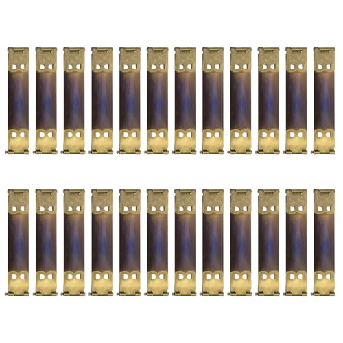 uxcell 24Pcs Metal Internal Flex Frame, 7cm/2.8" Coin Purse Frame Handbag Hinges Clip for Wallet Bag DIY Craft Sewing Purse Making, Bronze - size: 2.8"