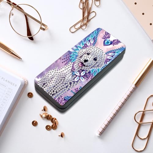 Diamond Painting Glasses Case - color: Dog