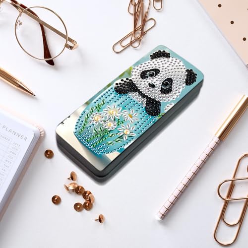 Diamond Painting Eye Glasses Case - color: Panda