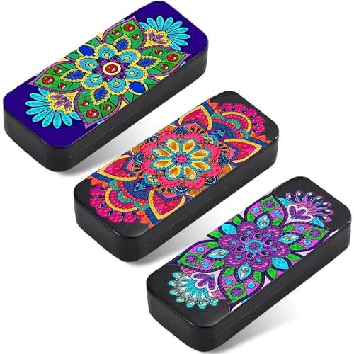 Leatrice 3 pcs 5d Diamond Art Kits for Adults Small Diamond Painting Kit - color: AB Mandala