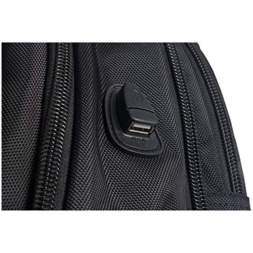 Kenneth Cole Reaction ProTec Travel Business Backpack 17" Laptop Computer TSA Checkpoint-Friendly Bookbag With USB Port, Black - style: Backpack