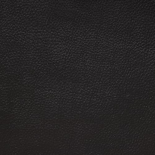 Textured Faux Leather Fabric, Smooth Pebble Grain Vinyl Sheets, Embossed Material, Upholstery, Fashion Apparel, Automotive, DIY and Crafting Pleather - Individual 1 Yard Cut 36"x54" (Charcoal) - color: Charcoal, size: 1 Yard
