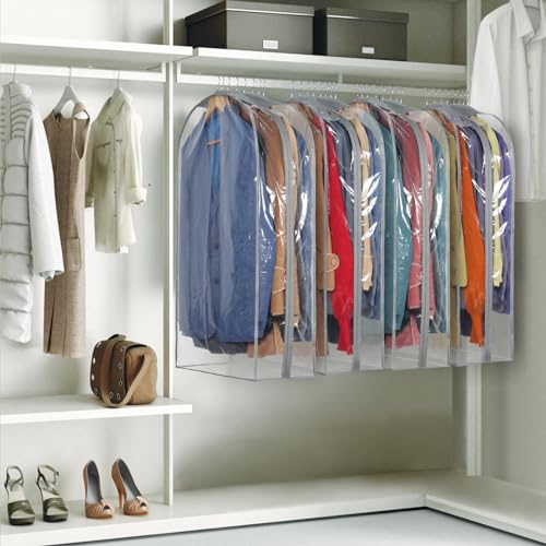 Zilink Garment Bags for Fur Coat Suit Bags for Closet Storage 40 in, 4 Pack - size: 40"-4pcs-10" Gussted