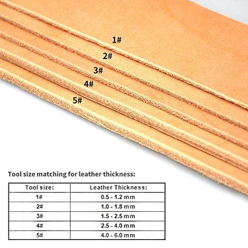 OWDEN Professional Edge beveler for leather craft (1#), Leather tool. - size: 1#