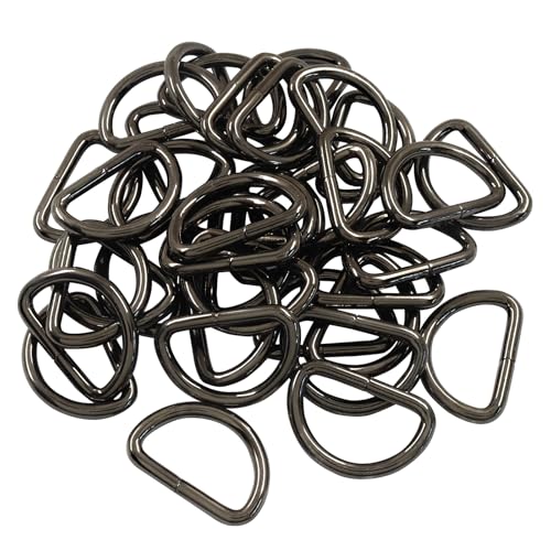 Welded Semi-Circular D Ring - color: Gunmetal