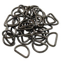 Welded Semi-Circular D Ring - color: Gunmetal
